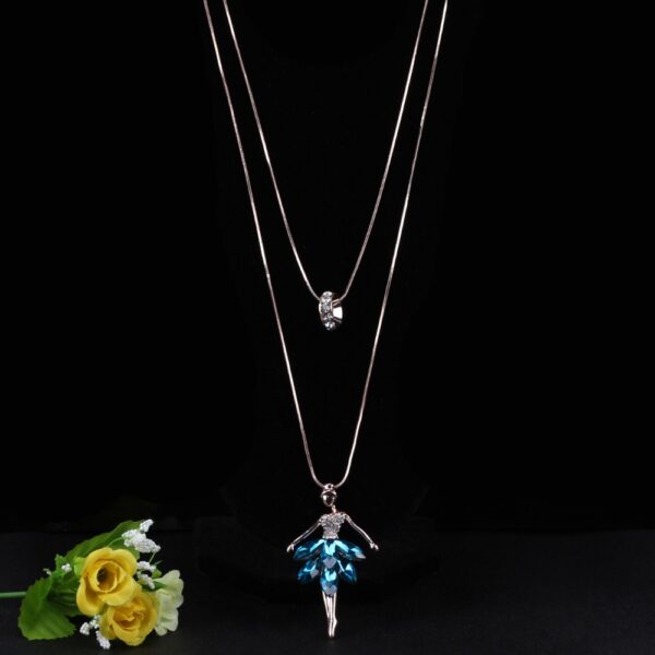 Cute Ballerina Shaped Pendant Necklace - Image 6