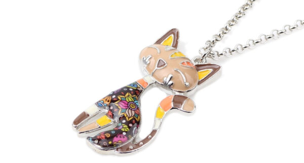Cat Shaped Pendant Necklace for Women - Image 7