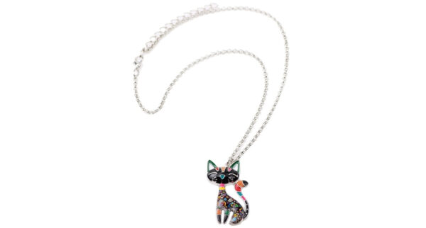 Cat Shaped Pendant Necklace for Women - Image 6