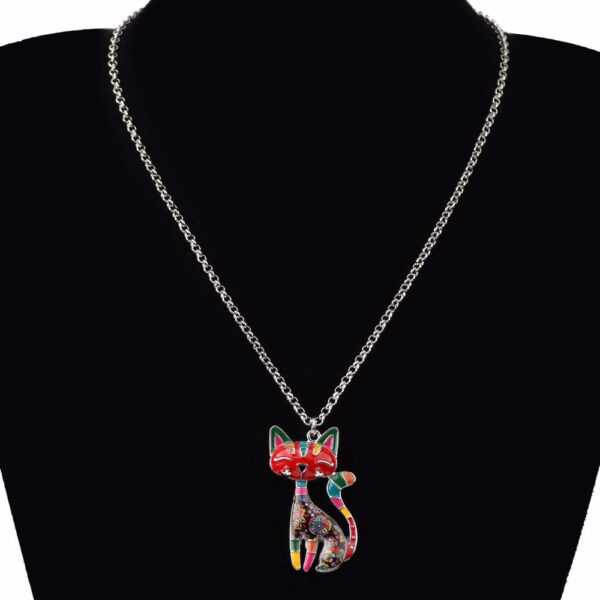 Cat Shaped Pendant Necklace for Women - Image 4