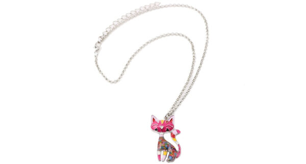 Cat Shaped Pendant Necklace for Women - Image 5