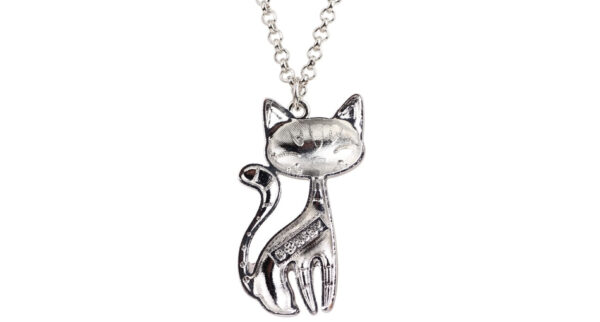 Cat Shaped Pendant Necklace for Women - Image 9