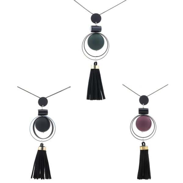 Elegant Geometric Pendant Necklace - Image 3