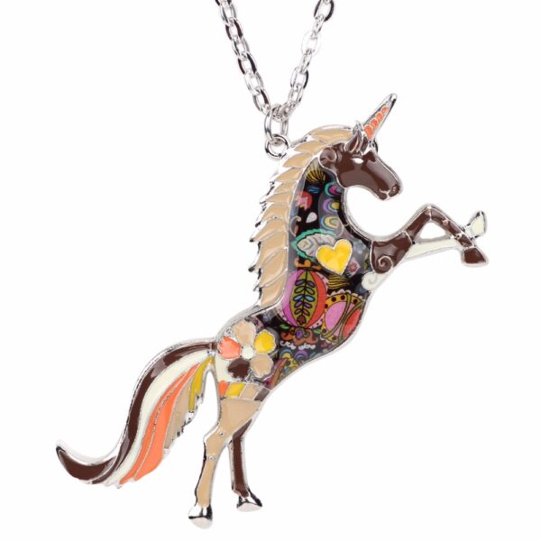 Liberty Enamel Unicorn Necklace - Image 5