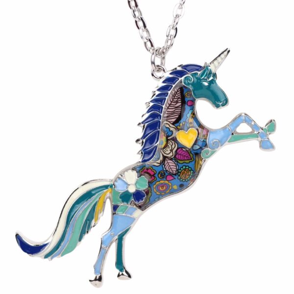 Liberty Enamel Unicorn Necklace - Image 4