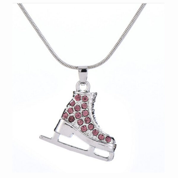 Ice Skates Shaped Pendant Necklace - Image 4