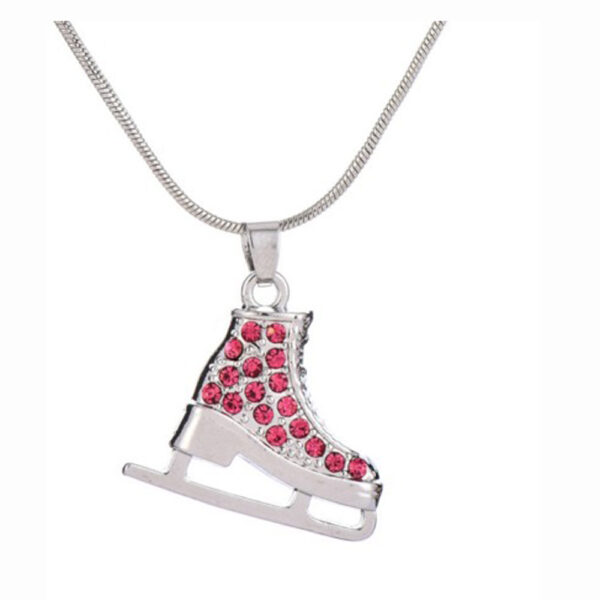 Ice Skates Shaped Pendant Necklace - Image 6