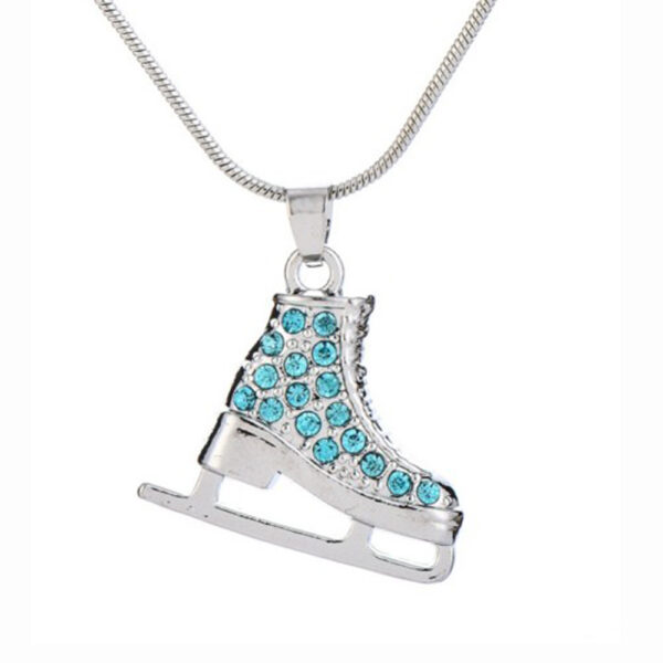 Ice Skates Shaped Pendant Necklace - Image 5