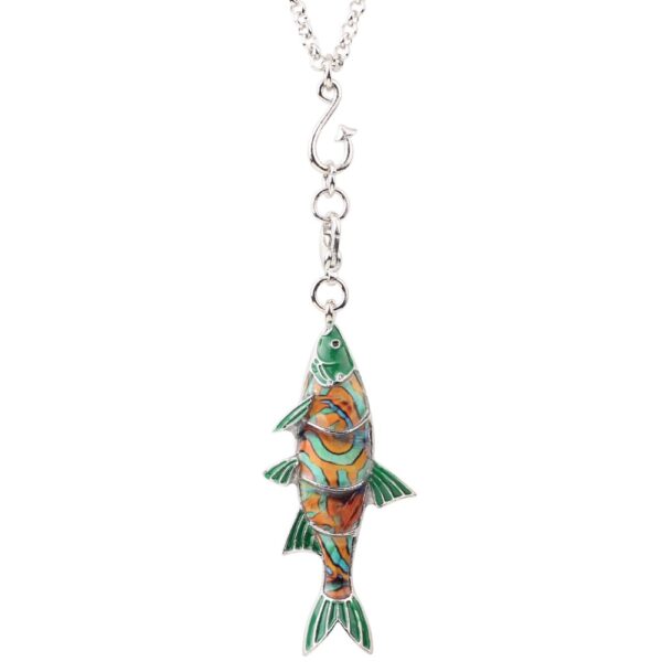 Fish Metal Necklace for Women - Image 5