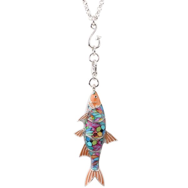 Fish Metal Necklace for Women - Image 4