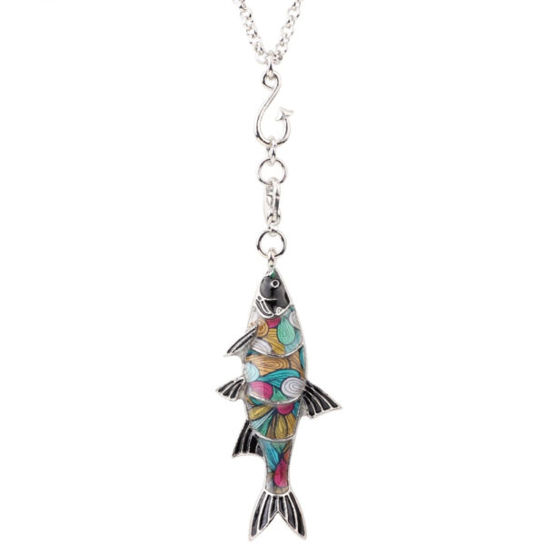 Fish Metal Necklace for Women - Image 3