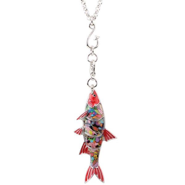 Fish Metal Necklace for Women - Image 6