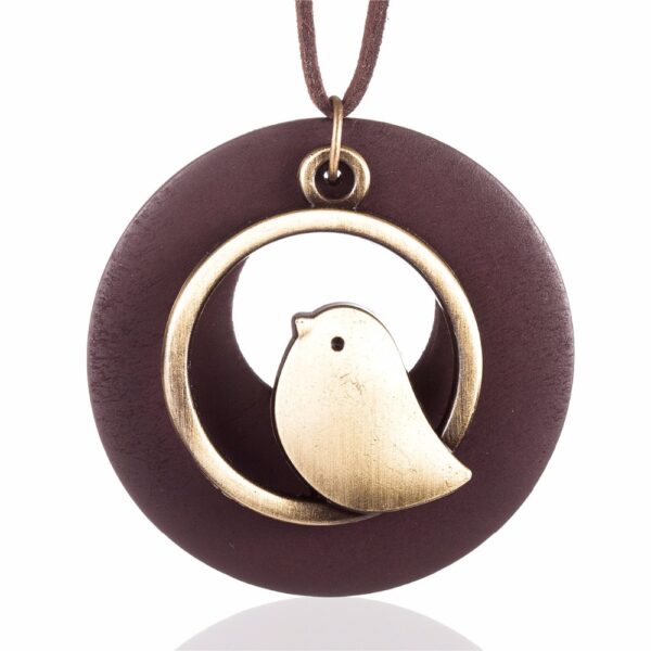 Women's Vintage Necklace with Bird