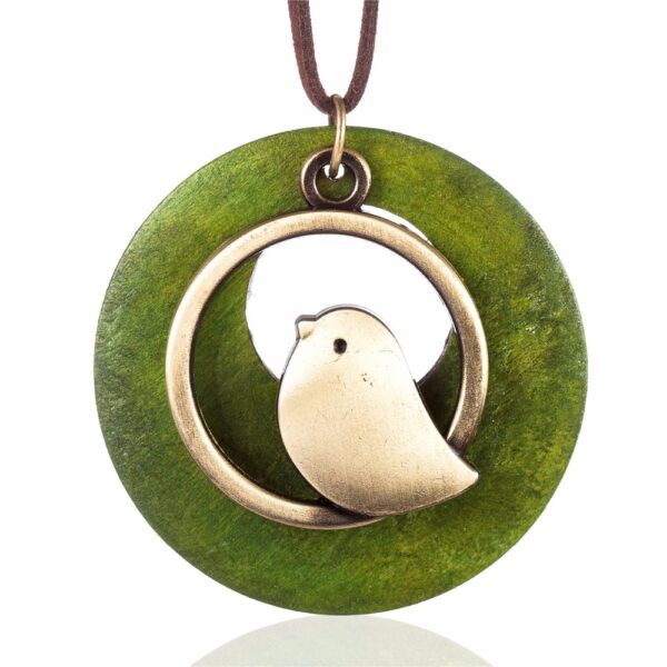 Women's Vintage Necklace with Bird - Image 3