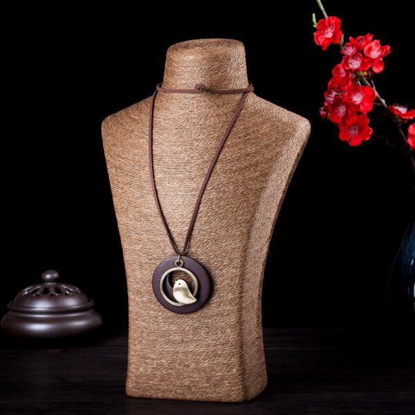 Women's Vintage Necklace with Bird - Image 6