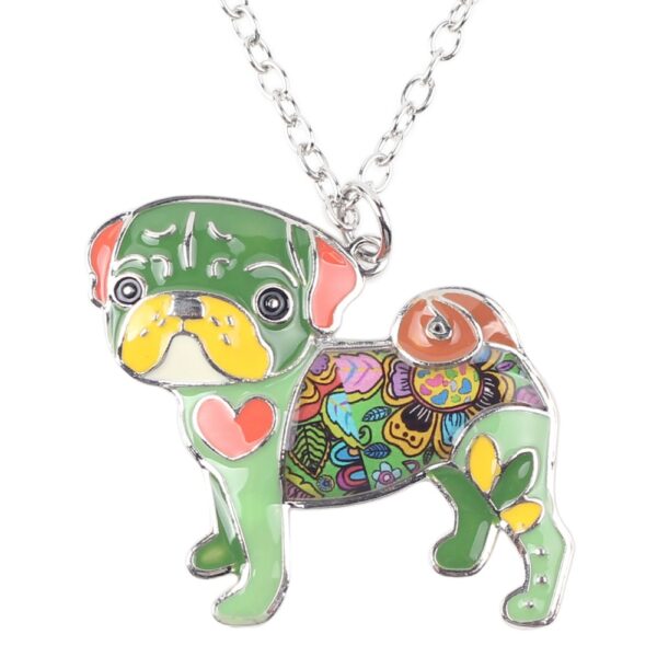 Amazing Pug Dog Shaped Colorful Women's Pendant - Image 6