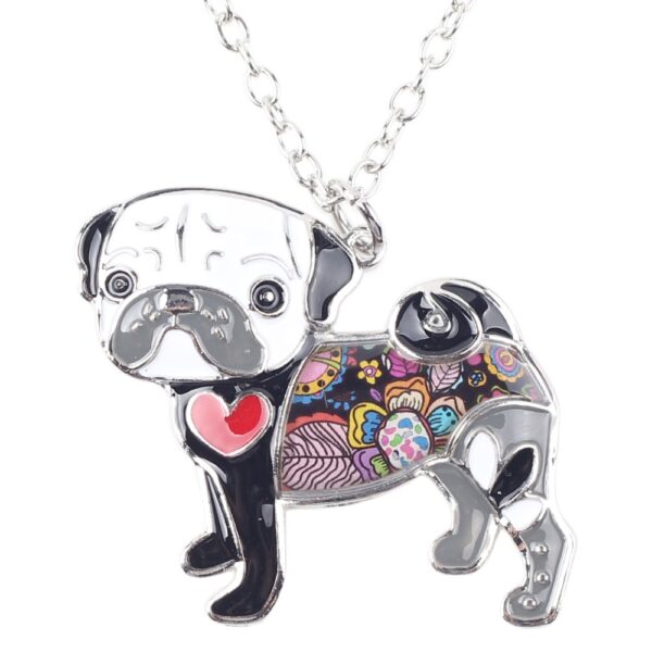 Amazing Pug Dog Shaped Colorful Women's Pendant - Image 5