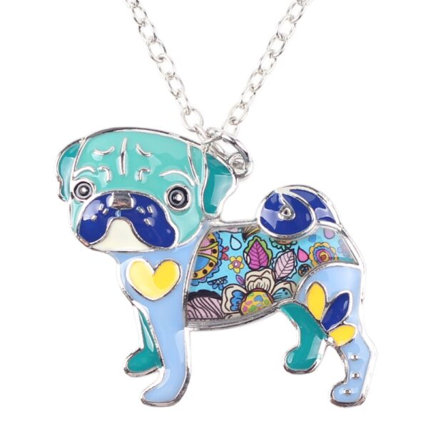 Amazing Pug Dog Shaped Colorful Women's Pendant - Image 4