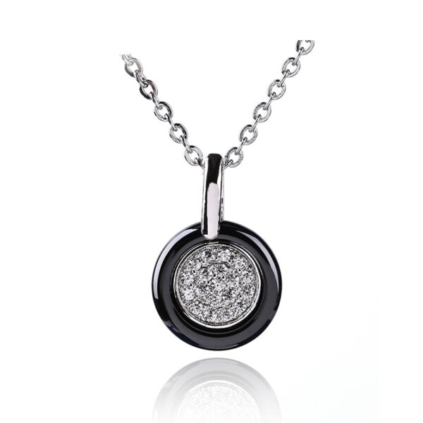 Shiny Ceramic Pendant Necklace