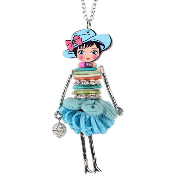 Cute Crystal Doll Necklace - Image 3