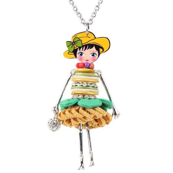 Cute Crystal Doll Necklace - Image 4