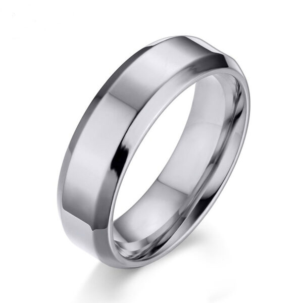Elegant Classic Stainless Steel Wedding Ring