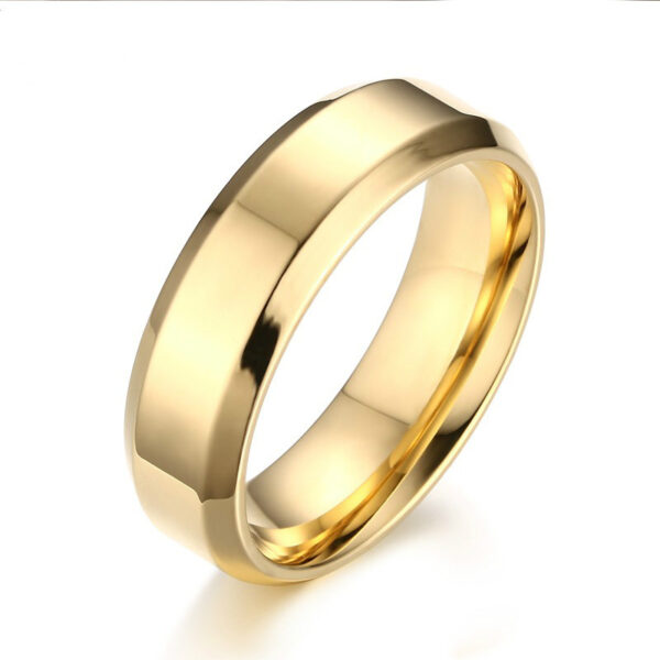 Elegant Classic Stainless Steel Wedding Ring - Image 5