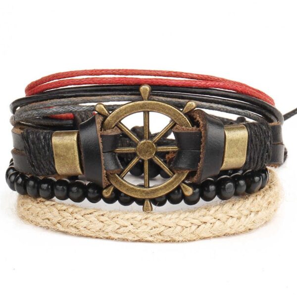 Set of Leather Bracelets for Men - Image 8