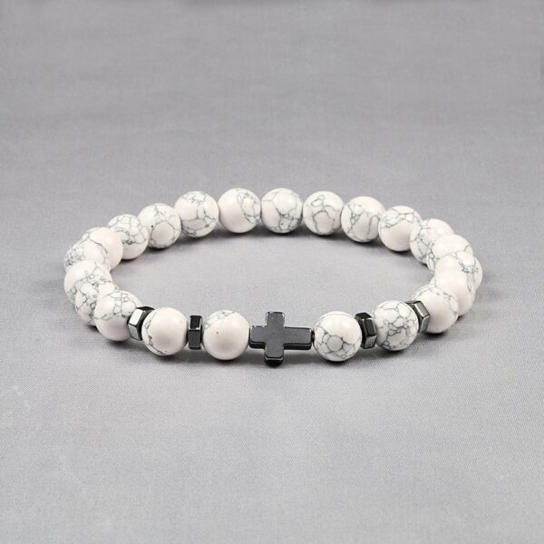 Hematite Cross Beaded Bracelet - Image 5
