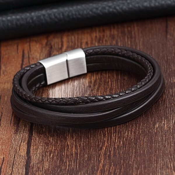 Men's Multilayer Stainless Steel Bracelet - Image 3