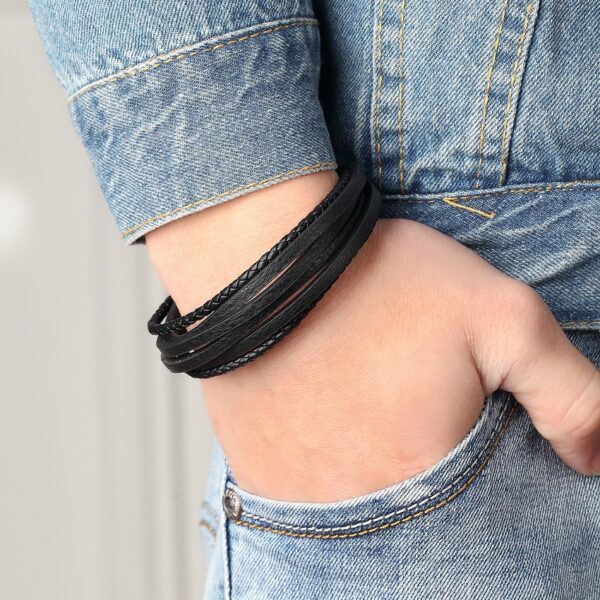 Men's Multilayer Stainless Steel Bracelet - Image 4