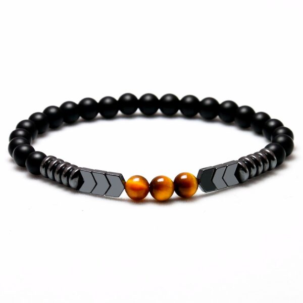 Men's Natural Matte Black Bracelet - Image 2