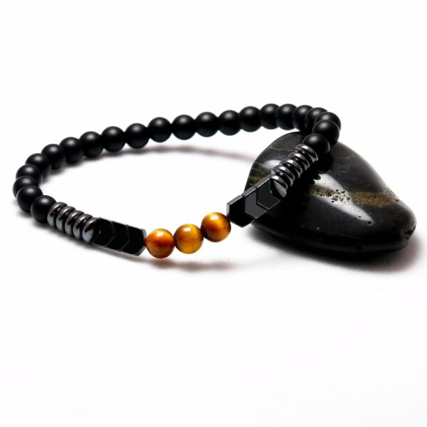 Men's Natural Matte Black Bracelet - Image 5