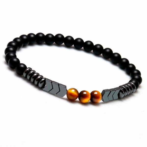 Men's Natural Matte Black Bracelet - Image 6