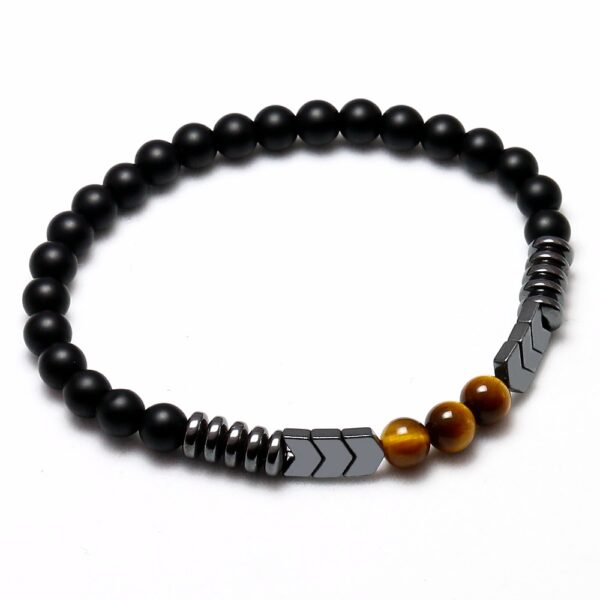 Men's Natural Matte Black Bracelet - Image 3