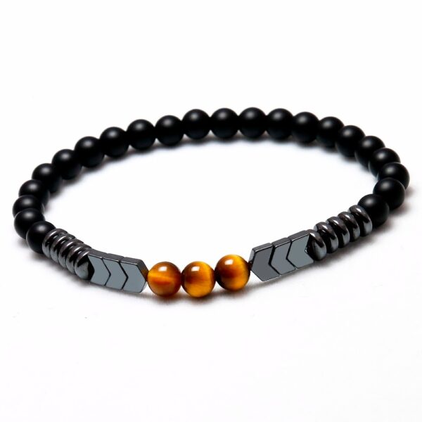 Men's Natural Matte Black Bracelet - Image 7