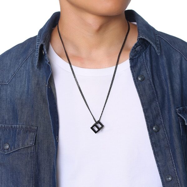 Men's Cube Necklace - Image 5