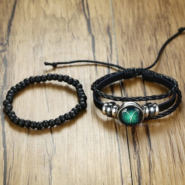 Men's Multi-Layer Leather Rope Bracelet - Image 5