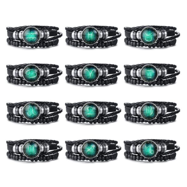 Men's Multi-Layer Leather Rope Bracelet - Image 4