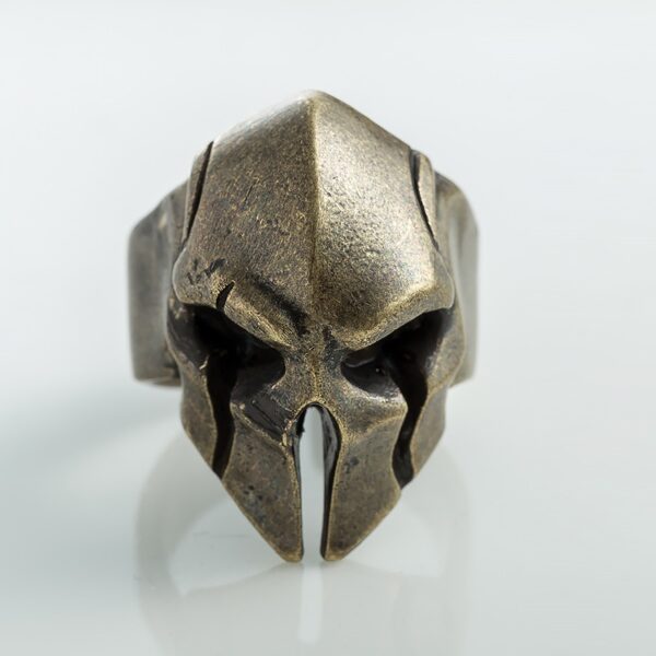 Men's Antique Style Skull Ring - Image 5
