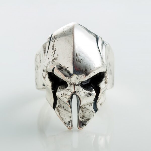Men's Antique Style Skull Ring - Image 3