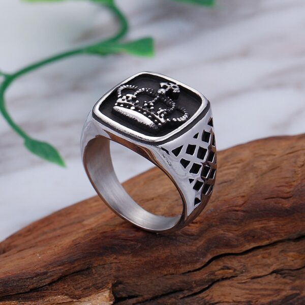 Men's Stylish Retro Stainless Steel Ring - Image 6