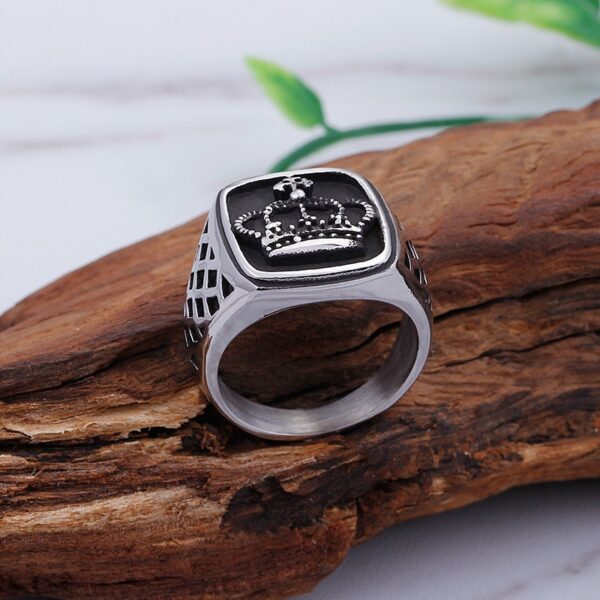 Men's Stylish Retro Stainless Steel Ring - Image 5