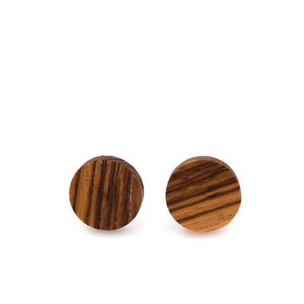 Men's Fashion Round Wooden Cufflinks - Image 6