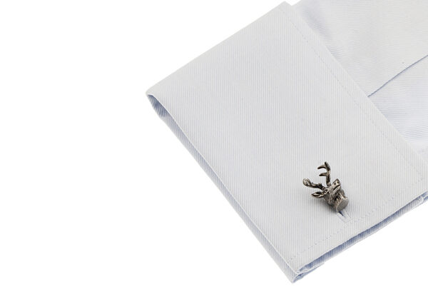 Trendy Deer Head Brass Cufflinks - Image 6