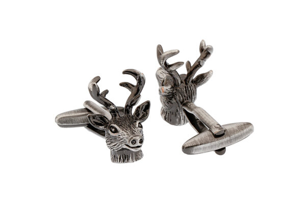 Trendy Deer Head Brass Cufflinks - Image 5