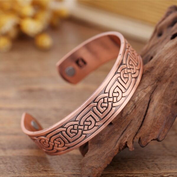 Celtic Knot Magnetic Bangle Bracelet - Image 4