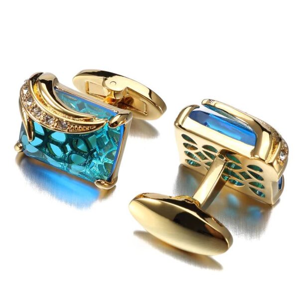 Luxurious Square Crystal Cufflinks for Men