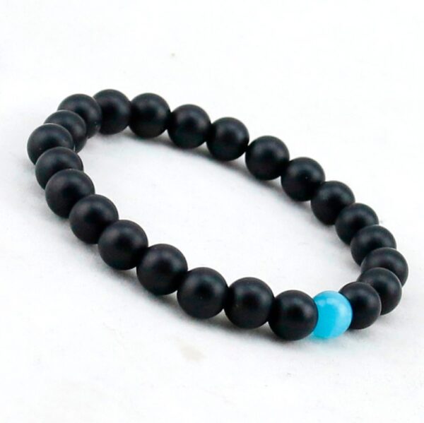 Men's Handmade Beaded Stone Bracelet - Image 4