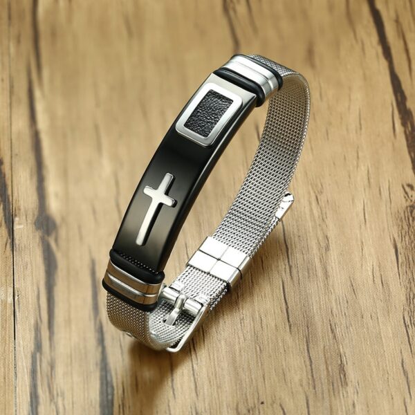 Men's Adjustable Stainless Steel Bracelet